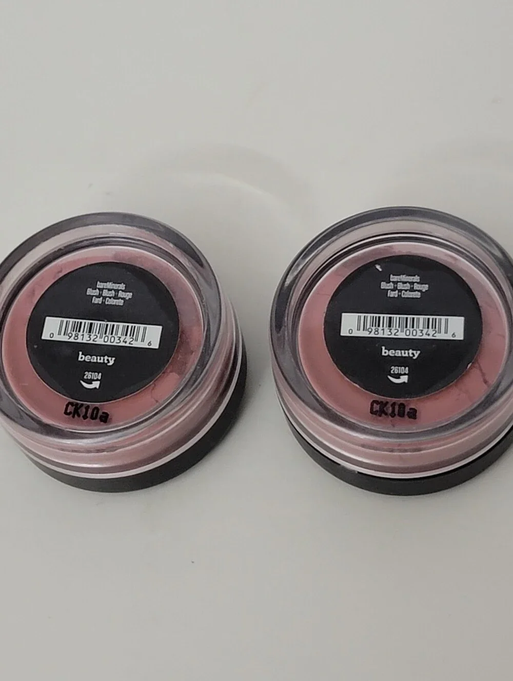2 pk bareMinerals Eye Color Loose Powder 0.56g / 0.02 oz Mini Size Beauty